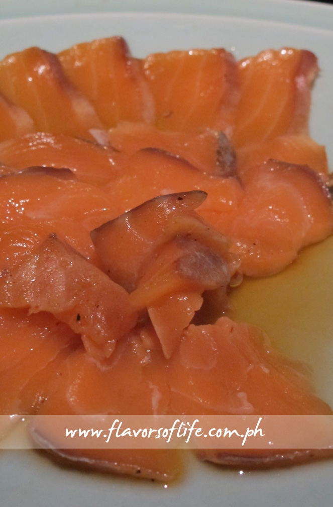 Marinated Salmon Sashimi
