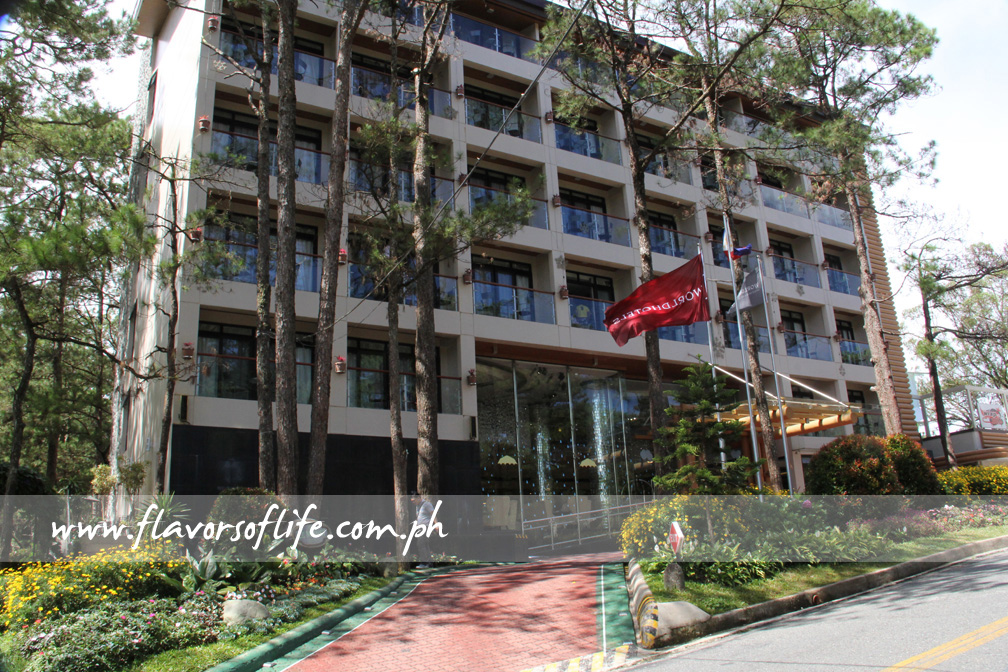 Facade of the new luxury hotel in Baguio
