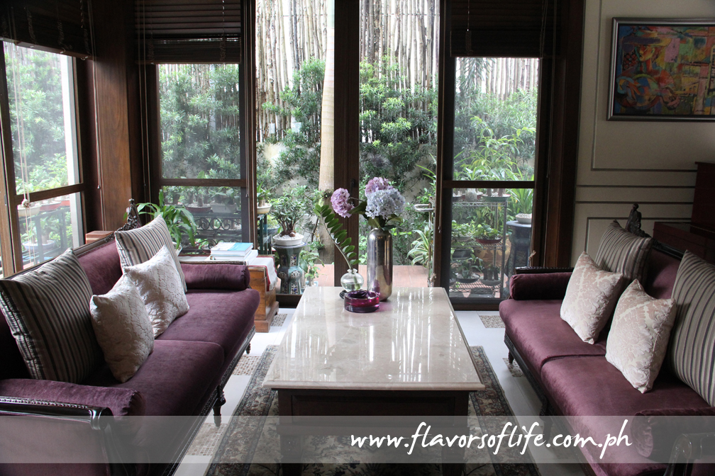 Receiving room in Mrs. Guerrero's La Vista residence