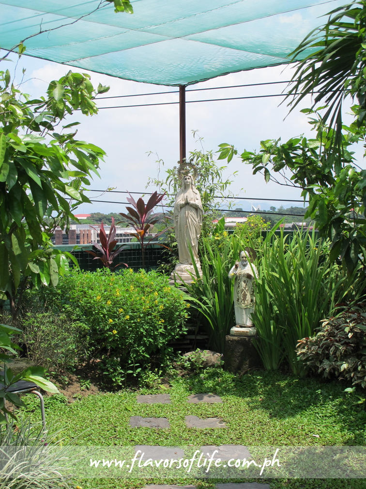 A pocket garden within the Green Roof at the rooftop of Cravings-Katipunan