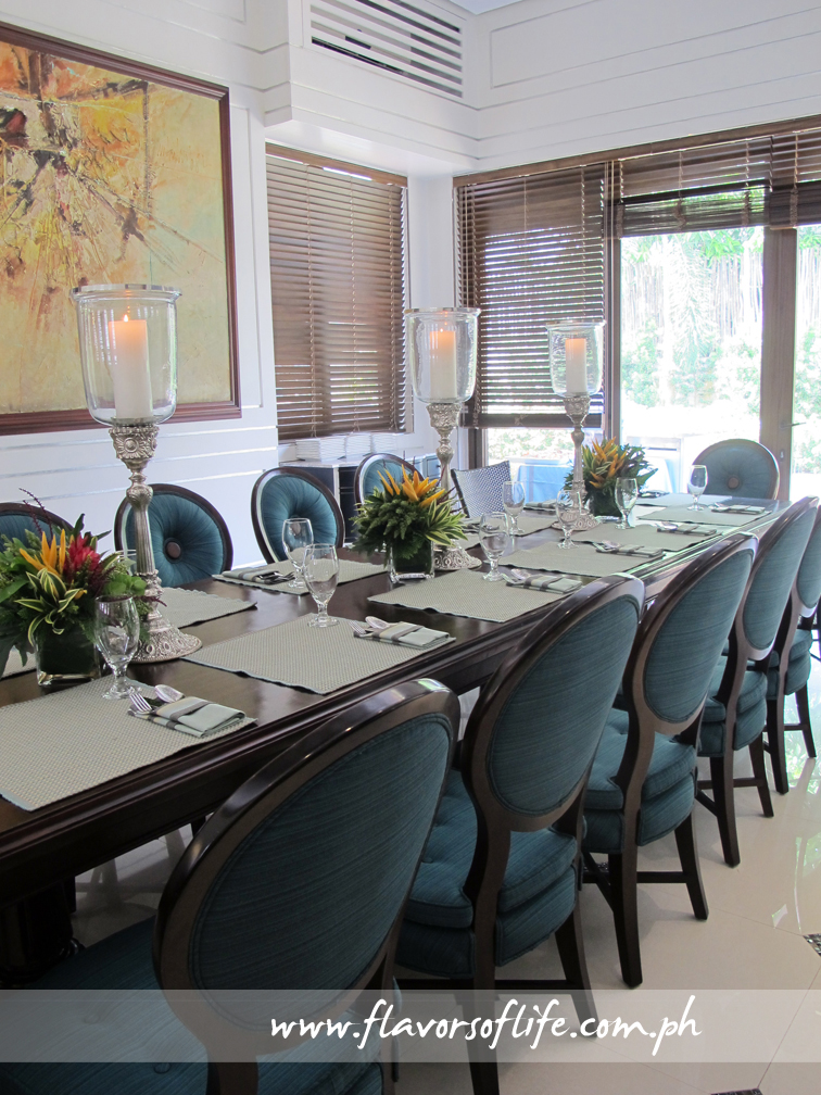 One of the adjacent dining rooms