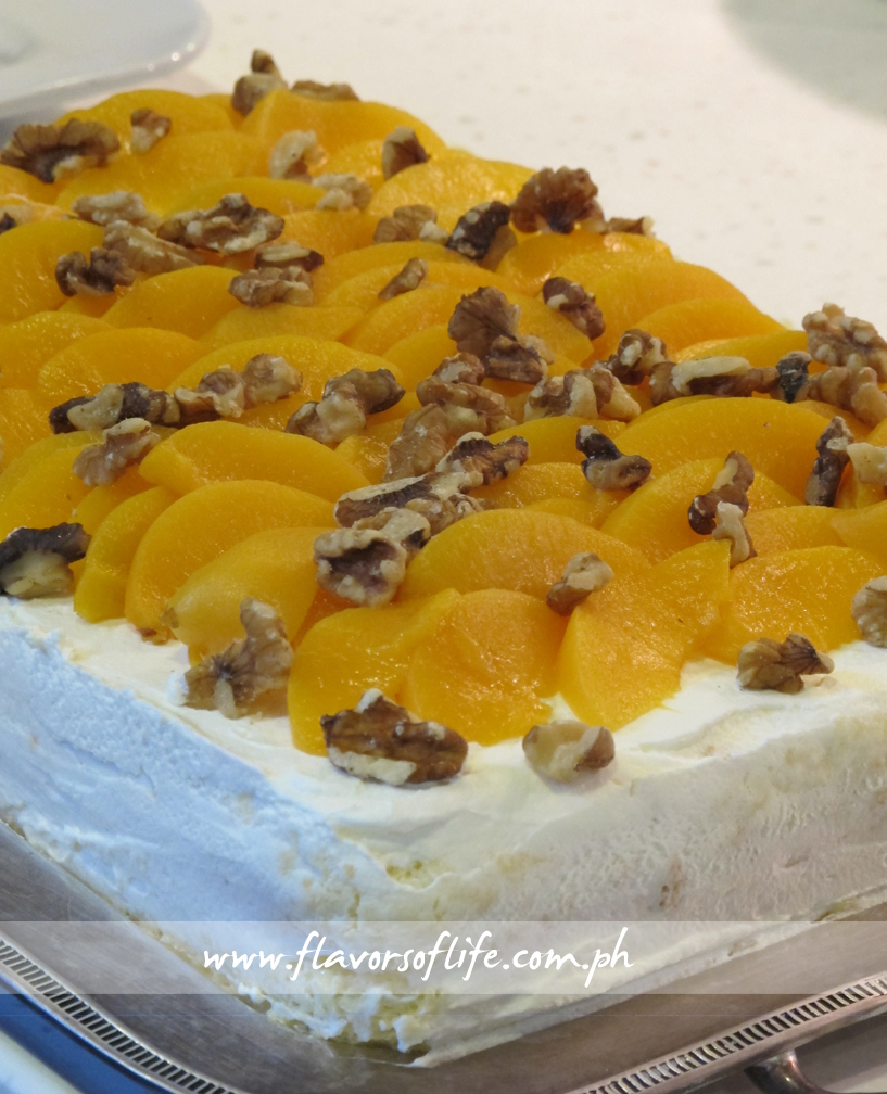 Peach Chiffon Cake