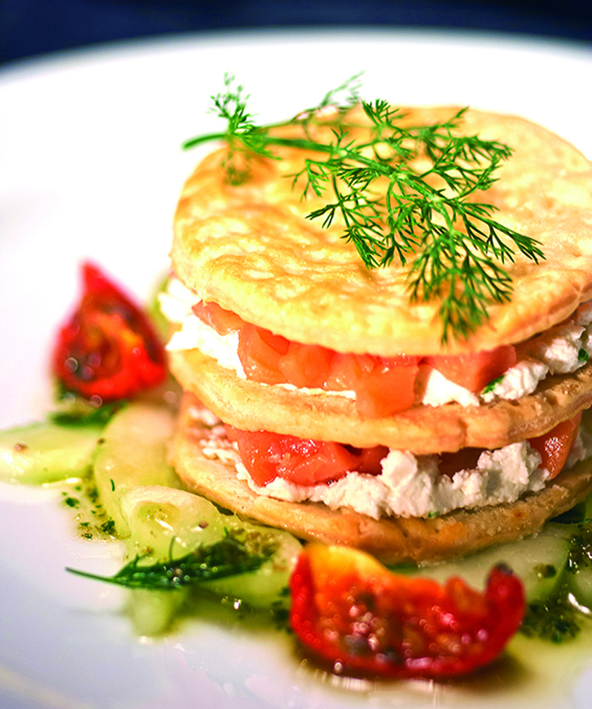 Mille Feuille of House Smoked Salmon (InterContinental Manila)