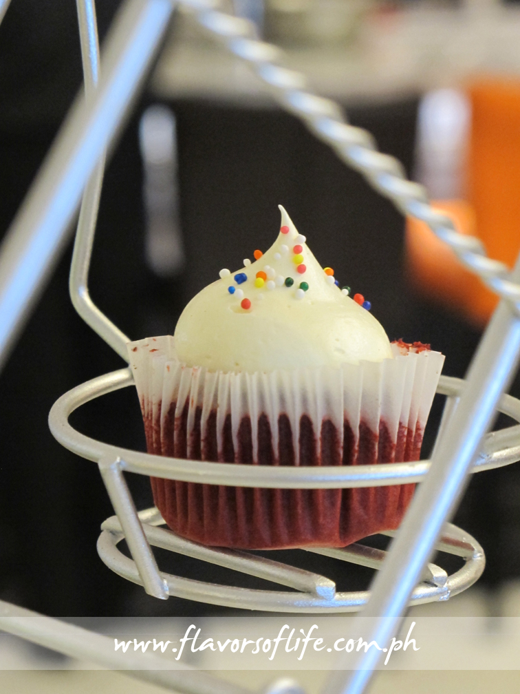 Mini Red Velvet Cupcakes from the ferris wheel