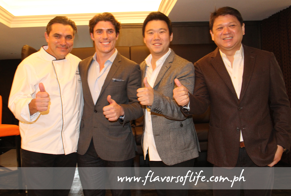 The key people behind the Todd English Food Hall, from left: Chef Todd English and his son Oliver, Eric Dee and dad Rikki Dee