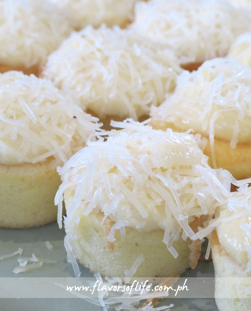 Bibingka Cupcakes with Salted Egg Frosting