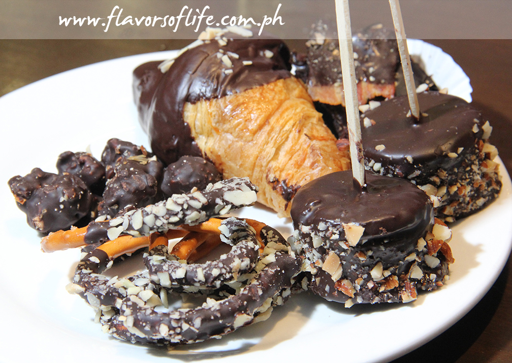 An assortment of chocolate desserts to go with the coffee