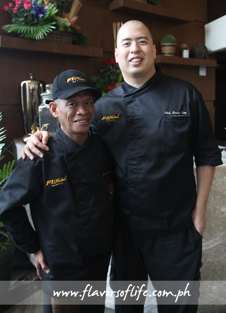 Guest chefs Sider Tadtad (representing Mindanao) and Bruce Lim (representing Luzon)