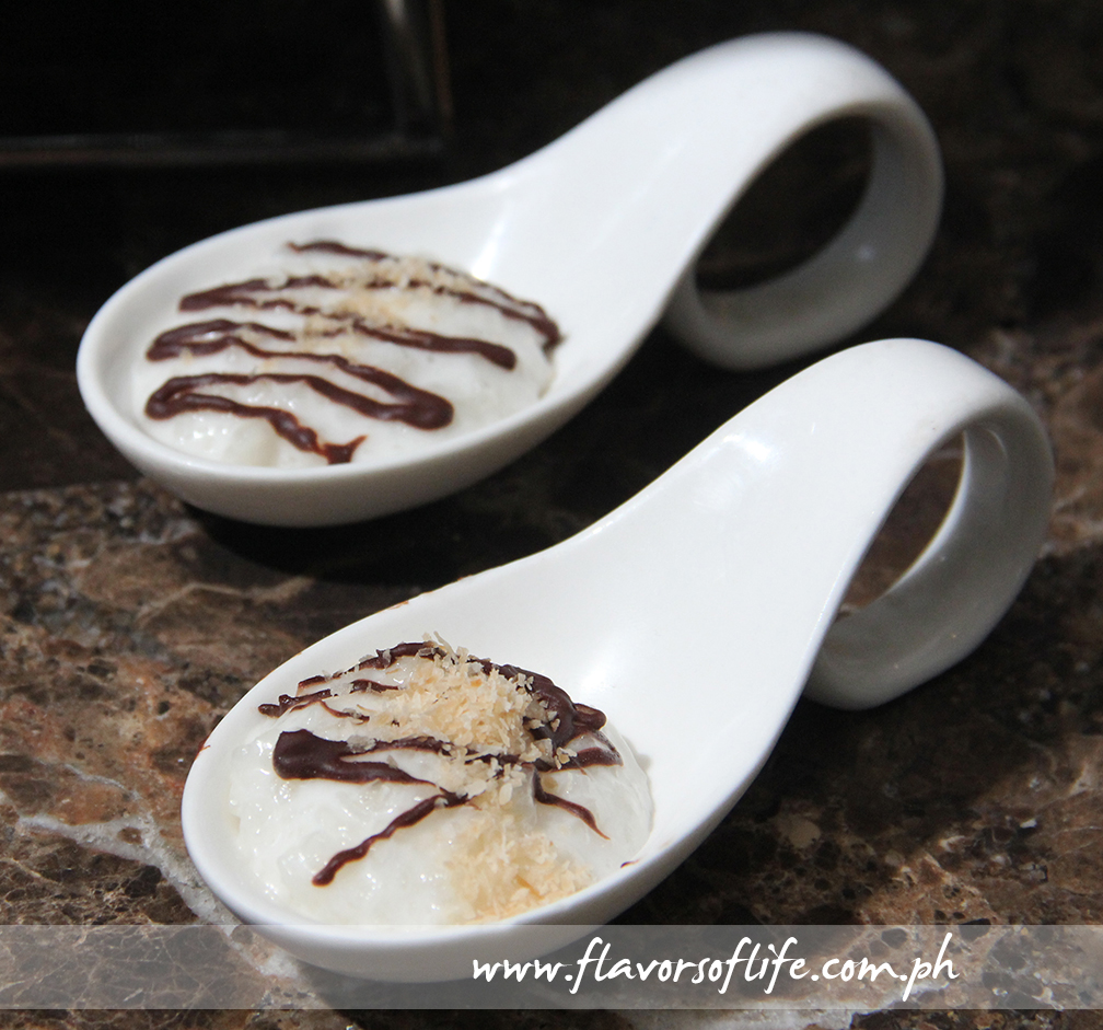 Coconut Rice Pudding with Theo & Philo Chocolate Ganache by Chef Bruce Lim (Luzon)