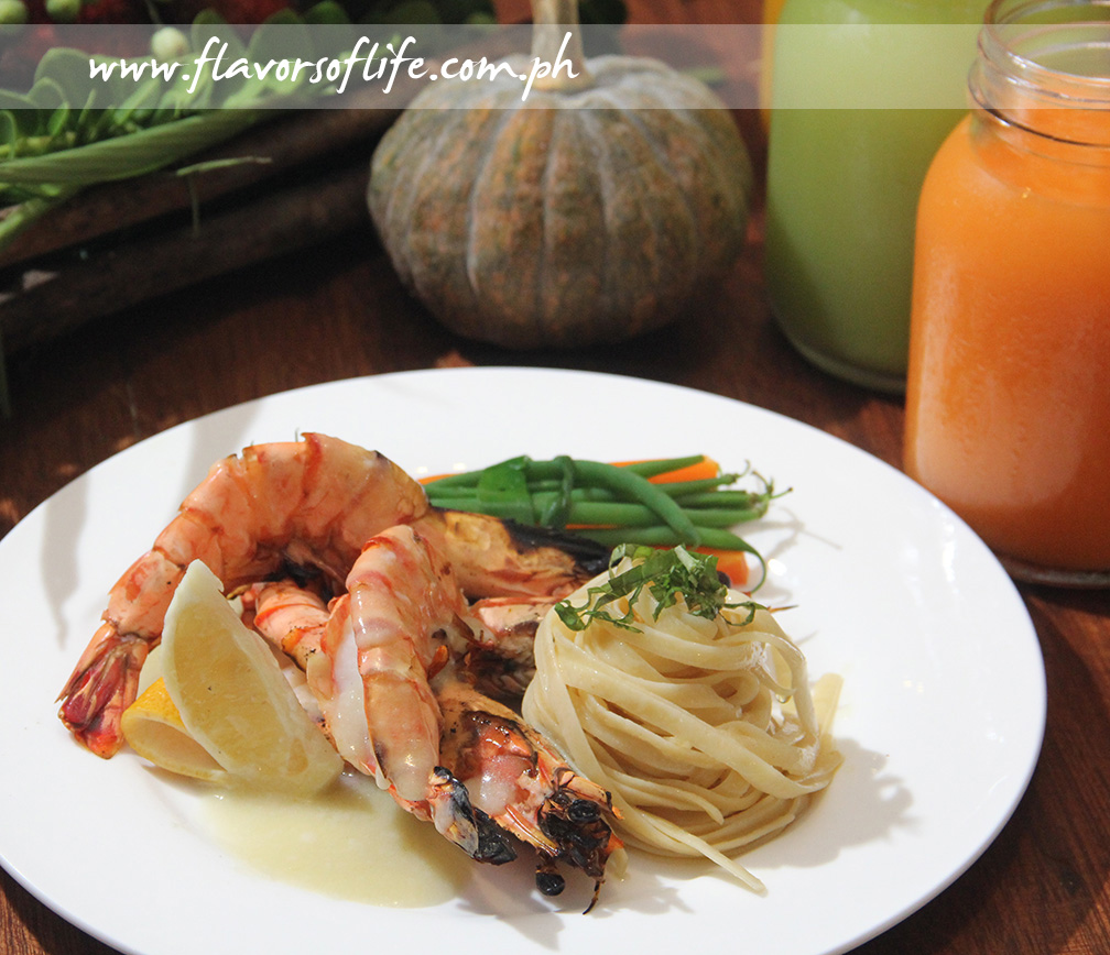 Grilled Prawns with Pasionfruit Butter Sauce