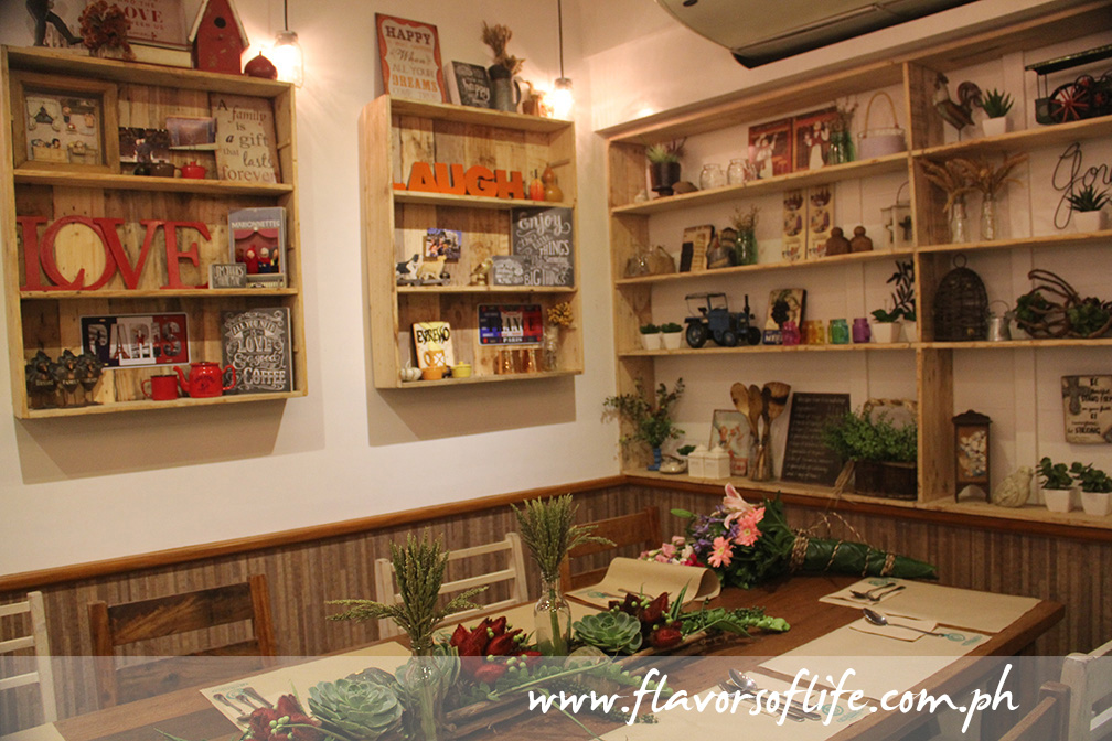 A cozy nook in the restaurant