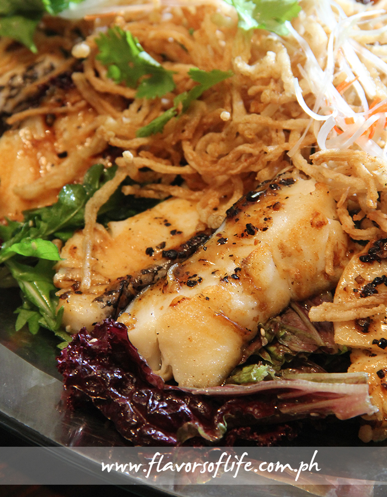 Wok-baked Cod Fillet Glazed with Honey Pepper Sauce