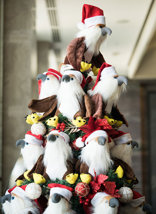Wings of Hope, a Christmas tree of Philippine Eagle stuffed toys for less fortunate kids