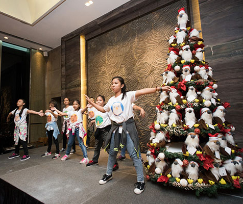 Dance performance by the kids of Riversprings School