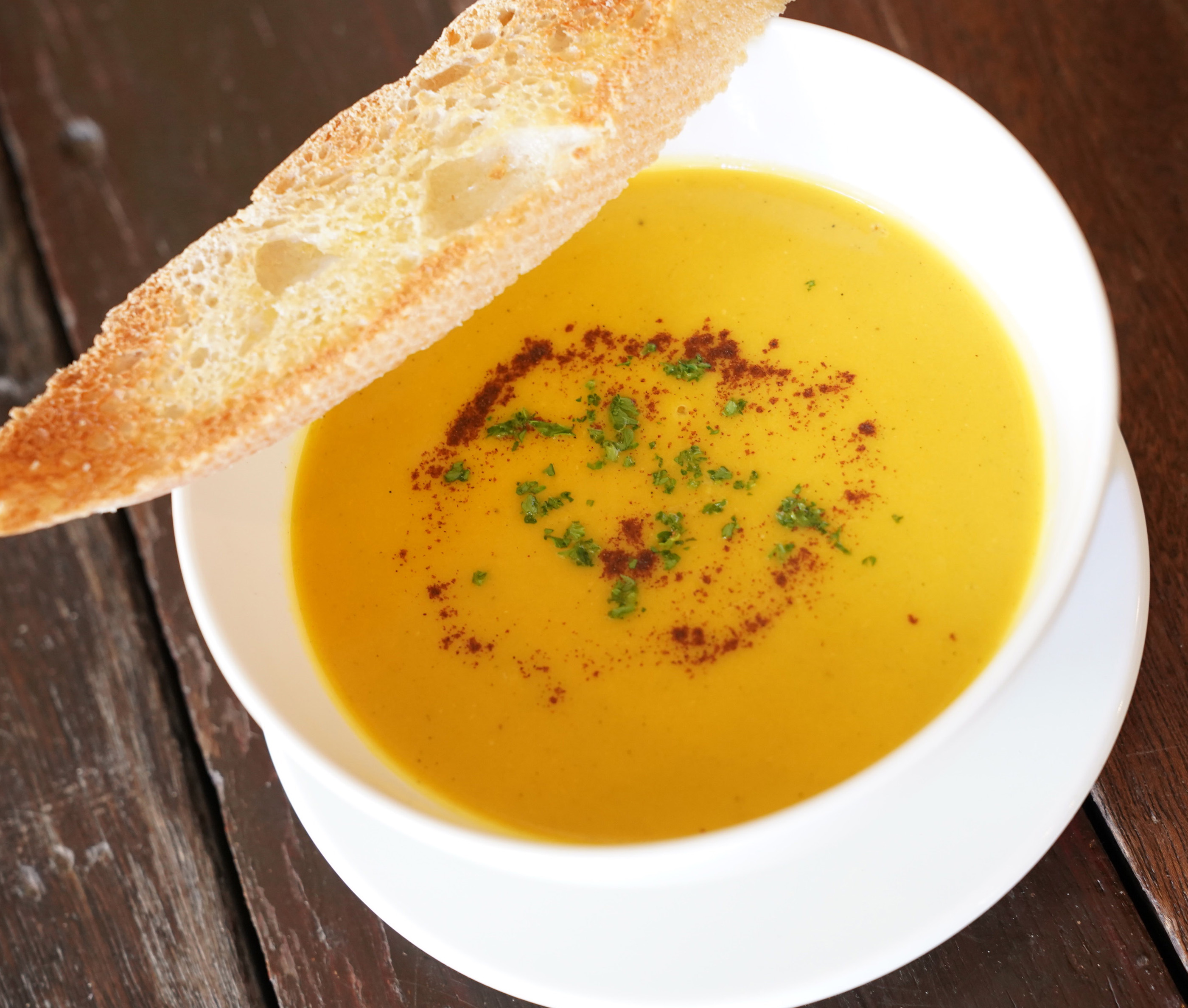 Pumpkin and Cinnamon Soup made with Anchor Culinary Cream